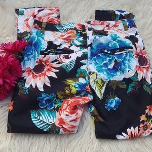 H & M flower pants